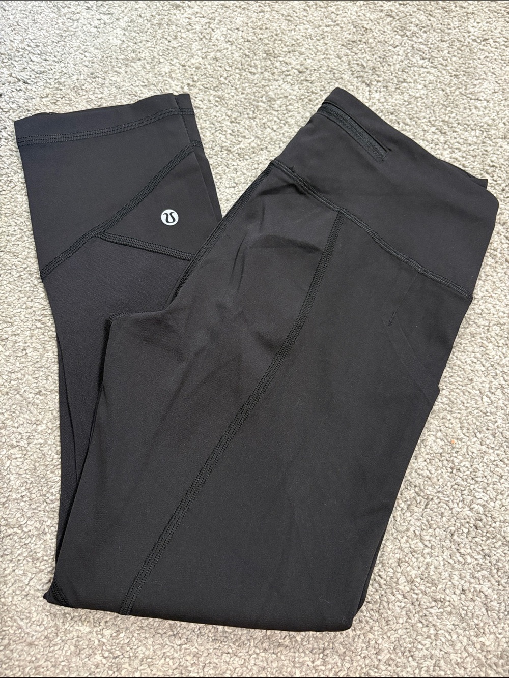 Lululemon Pace Rival Crop *Full-On Luxtreme 22" In Black